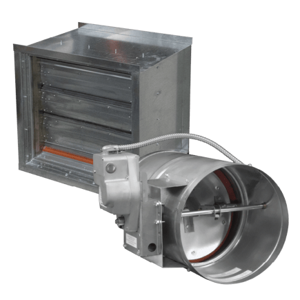 Combination fire-smoke dampers are tested to both sets of UL standards.
